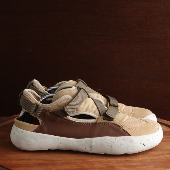 Camper Sandals Mens Size EU 44 US 10.5 Tan Brown Peu Stadium Hybrid Sneaker Shoe - Picture 1 of 14